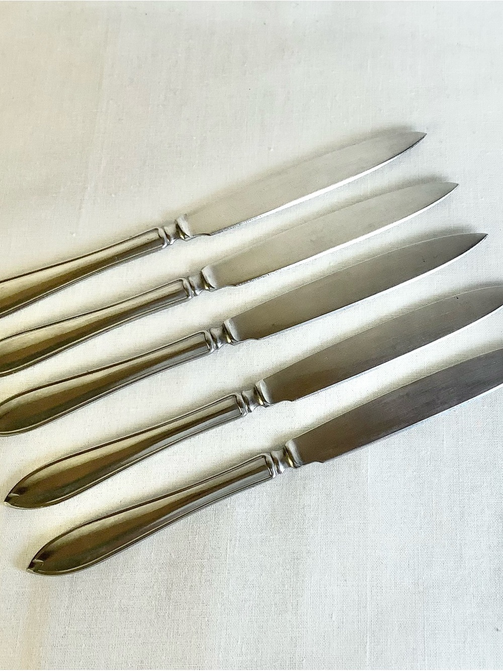 Gense Stainless Sweden Fruit Cheese Knives Set of 5 Vintage